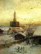 Alexei Savrasov Sukharev Tower Germany oil painting artist